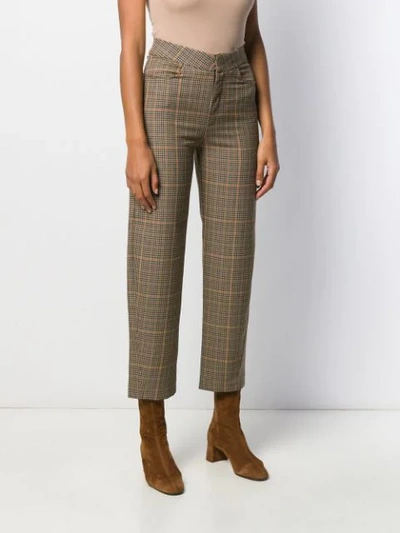 CHECK PRINT TROUSERS