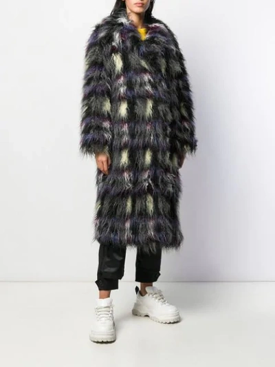 Shop Kenzo Fuzzy Faux Fur Coat In 37 Biscuit