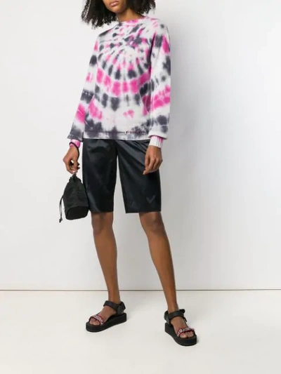 Shop Prada Tie-dye Jumper In Black