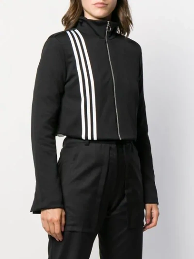 Shop Adidas Originals Cropped Sweatshirt In Black