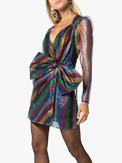 WRAP-FRONT MINI DRESS