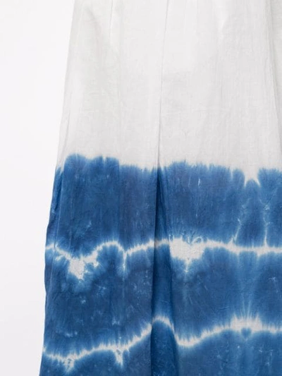 Shop Karen Walker Horizon Tie Dye Skirt In Blue