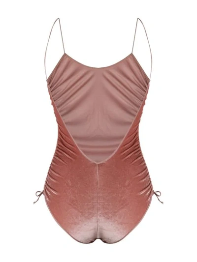 Shop Oseree One-piece Swimsuit In Neutrals