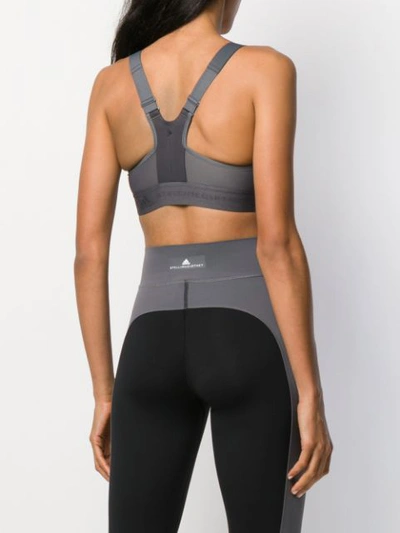 Shop Adidas By Stella Mccartney Post-mastectomy Sports Bra In Grey