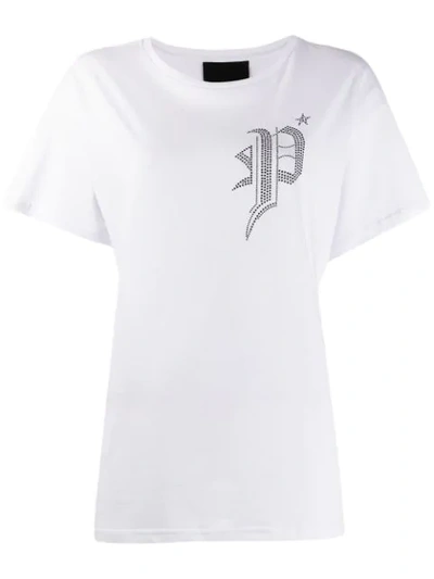 Shop Philipp Plein Monogram T In White