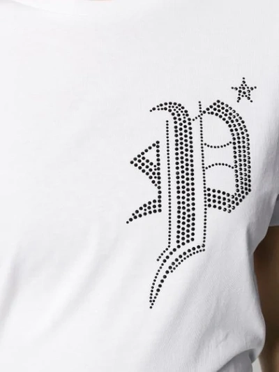 Shop Philipp Plein Monogram T In White