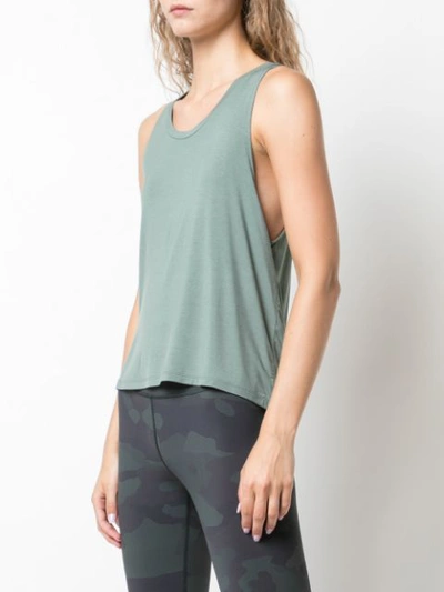 Shop Alo Yoga Central Tank In Green