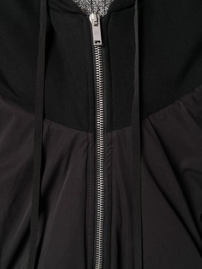 Shop Ben Taverniti Unravel Project Oversized Hooded Bomber Jacket In Black