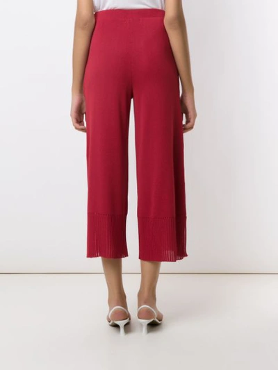 Shop Alcaçuz Nancy Cropped Trousers In Red