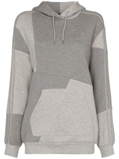 Shop Adidas By Danielle Cathari X Daniëlle Cathari Two-tone Panelled Hoodie In Grey