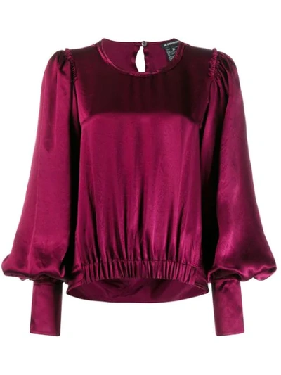 Shop Ann Demeulemeester Bell Sleeve Blouse In Red