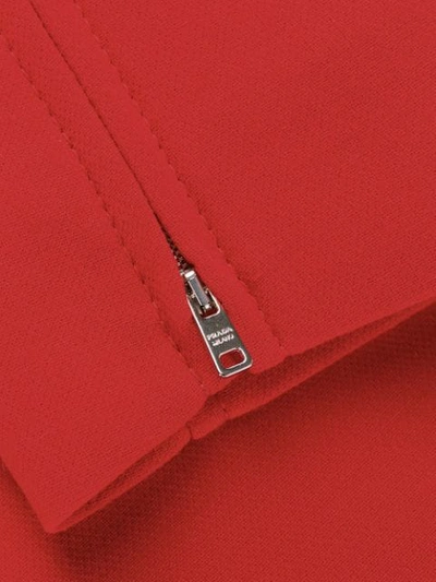 Shop Prada Fitted Button-up Jacket In F0011  Rosso