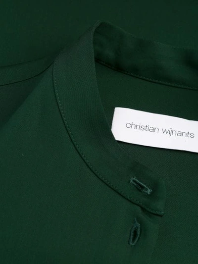 Shop Christian Wijnants Asymmetrisches Hemdkleid In Green