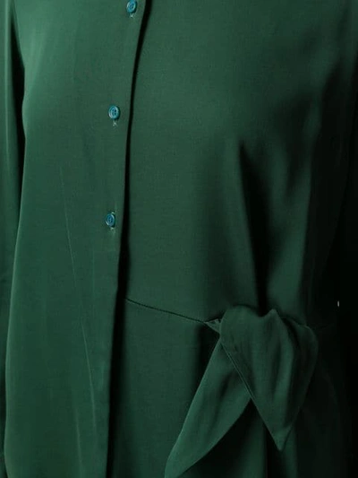 Shop Christian Wijnants Asymmetrisches Hemdkleid In Green
