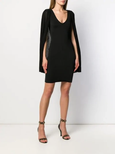 Shop Antonino Valenti Cape Dress In Black