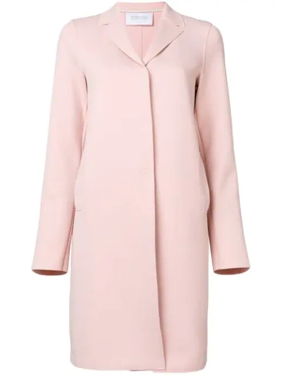 Shop Harris Wharf London Single Breasted Coat In Pink
