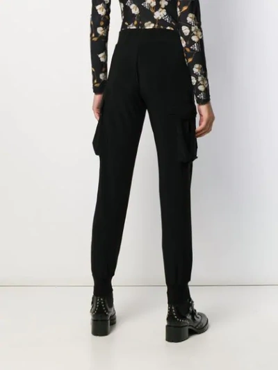 Shop Norma Kamali Side Pocket Trousers In Black