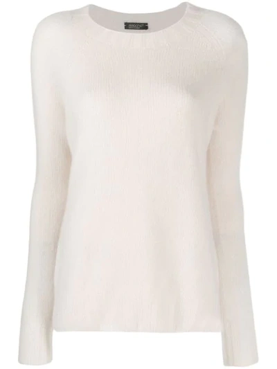 Shop Aragona Relaxed Jumper In 111 Ghiaccio