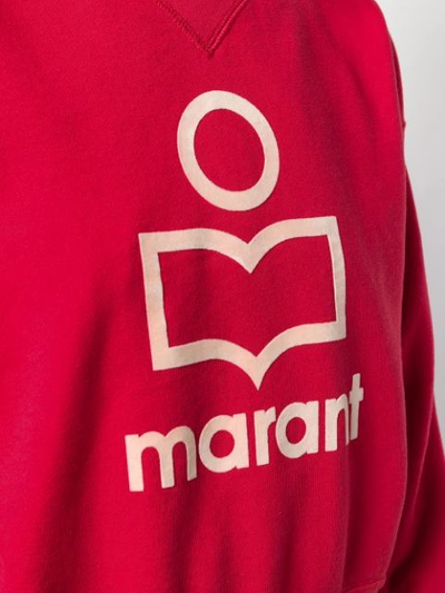 Shop Isabel Marant Étoile Sweatshirt Mit Stehkragen In Red
