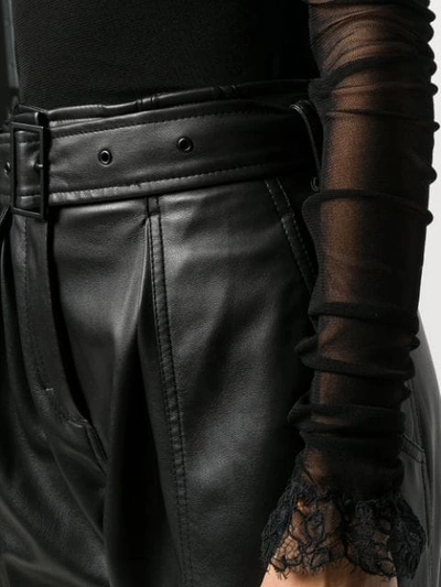 Philosophy Di Lorenzo Serafini Sheer Long-sleeved Top In Black