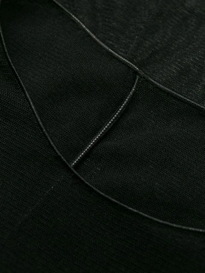 Philosophy Di Lorenzo Serafini Sheer Long-sleeved Top In Black