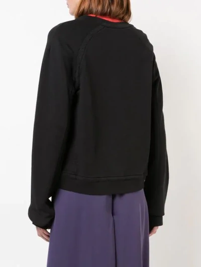 Shop Haider Ackermann Plain Jersey Sweater In Black