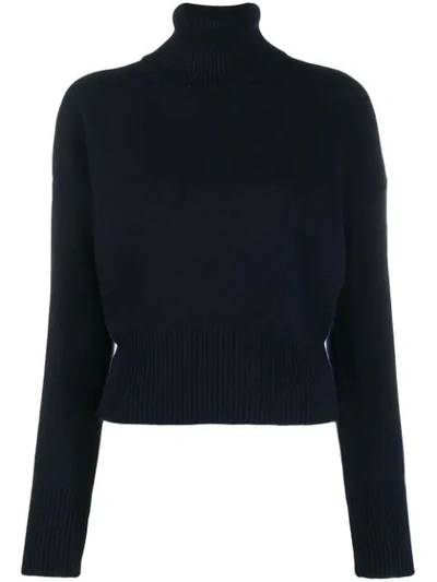 Shop Société Anonyme Roll Neck Sweatshirt In Blue