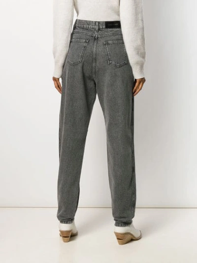 Shop Alberta Ferretti High Waisted Jeans In Grey