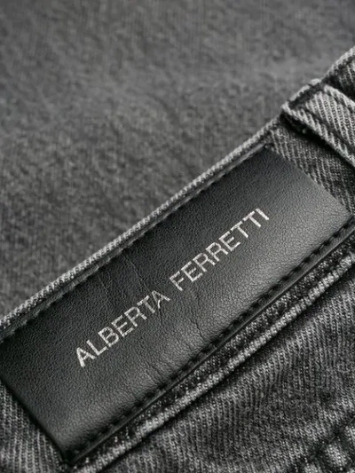 Shop Alberta Ferretti High Waisted Jeans In Grey