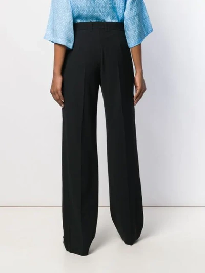 Shop Balenciaga Straight Leg Trousers In Black