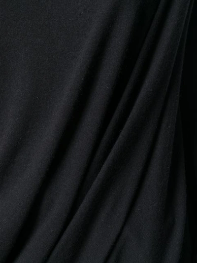 Shop Rick Owens Lilies Longsleeve Asymmetric Top - Black