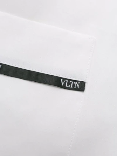 Shop Valentino Tie Detail Shirt In White