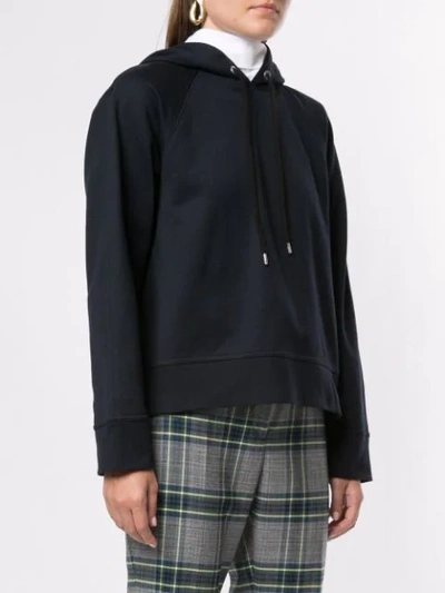 Cedric Charlier Basic Hoodie In Blue