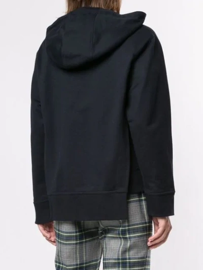 Cedric Charlier Basic Hoodie In Blue