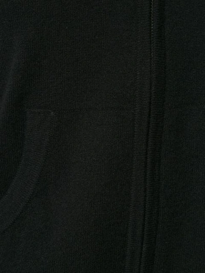 Shop Nili Lotan Cashmere Zip-up Hoodie In Black