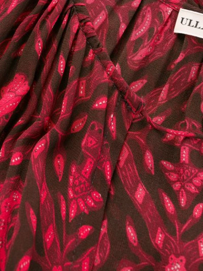 Shop Ulla Johnson Printed Silk Dress In Fuchsia