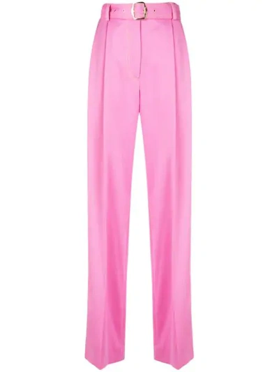 Shop Sies Marjan High-waist Flared Trousers In Pink
