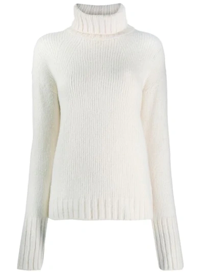 Shop Philosophy Di Lorenzo Serafini Roll Neck Sweater In White