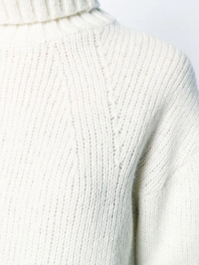 PHILOSOPHY DI LORENZO SERAFINI ROLL NECK SWEATER - 白色