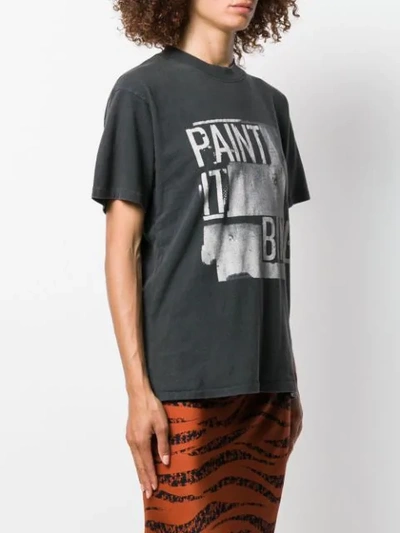 Shop Anine Bing Georgie Paint It Bing Tee In Black