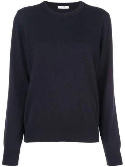 Shop The Row Crew-neck Sweatshirt In Blue