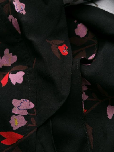 Shop Bellerose Arty Wrap-style Overshirt In Black