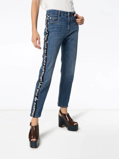 STELLA MCCARTNEY ALL TOGETHER NOW STRAIGHT-LEG JEANS - 蓝色