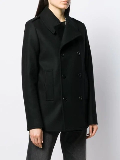 SAINT LAURENT CHAQUETÓN MILITARY PEACOAT - 黑色