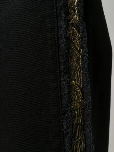 Shop Etro Metallic Trim Skirt In 黑色