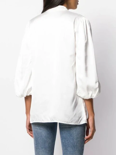 SCARF-NECK BLOUSE