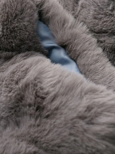 Shop Apparis Manon Short Coat In Grey