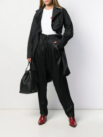 Shop Vivienne Westwood Anglomania Tie Waist Trousers In Black