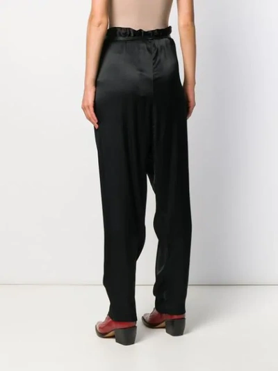 Shop Vivienne Westwood Anglomania Tie Waist Trousers In Black
