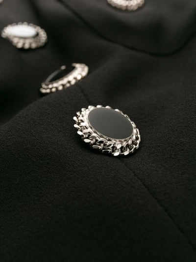 Shop Alessandra Rich Two-tone Open-back Midi Dress In Black